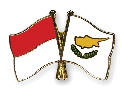 Fahnen Pins Indonesien Zypern