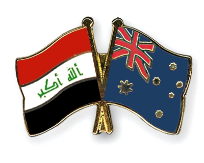 Fahnen Pins Irak Australien