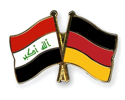 Fahnen Pins Irak Deutschland