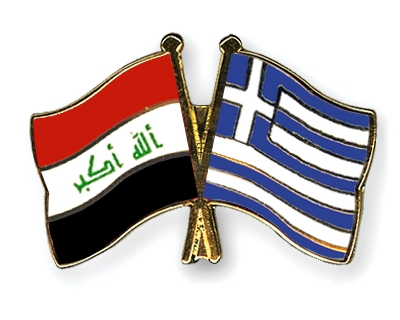 Fahnen Pins Irak Griechenland