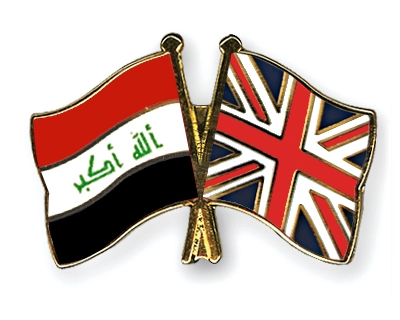 Fahnen Pins Irak Grossbritannien