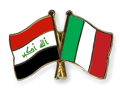 Fahnen Pins Irak Italien