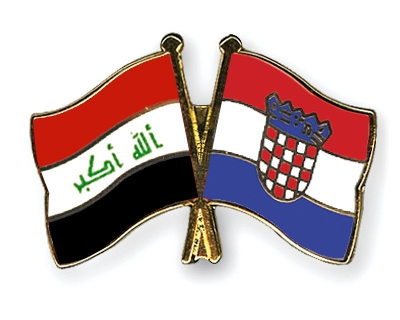 Fahnen Pins Irak Kroatien