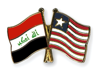 Fahnen Pins Irak Liberia