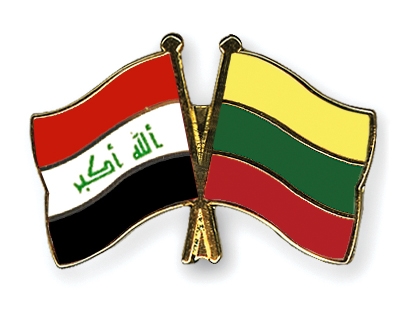 Fahnen Pins Irak Litauen