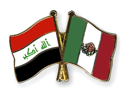 Fahnen Pins Irak Mexiko