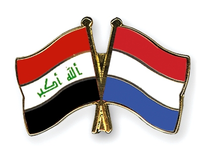 Fahnen Pins Irak Niederlande