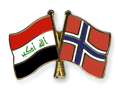 Fahnen Pins Irak Norwegen