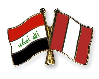 Fahnen Pins Irak Peru