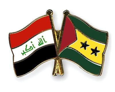 Fahnen Pins Irak Sao-Tome-und-Principe