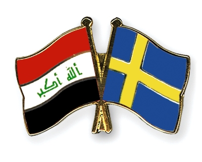 Fahnen Pins Irak Schweden