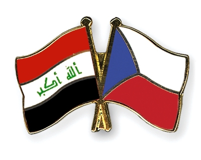 Fahnen Pins Irak Tschechische-Republik