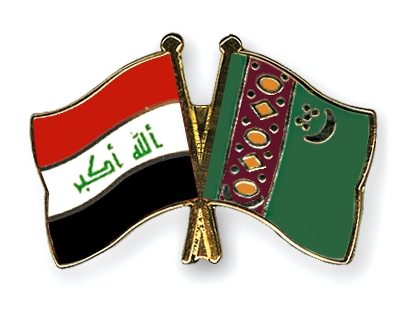 Fahnen Pins Irak Turkmenistan