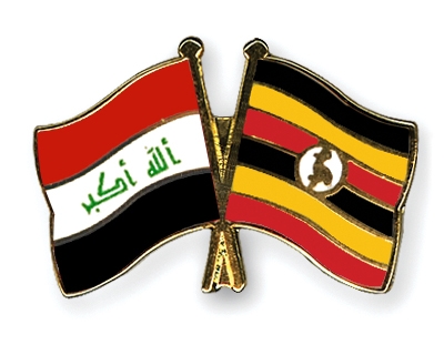 Fahnen Pins Irak Uganda
