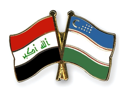 Fahnen Pins Irak Usbekistan
