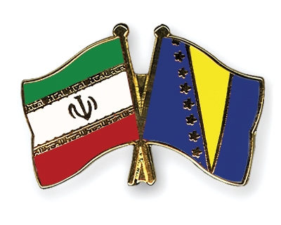 Fahnen Pins Iran Bosnien-und-Herzegowina
