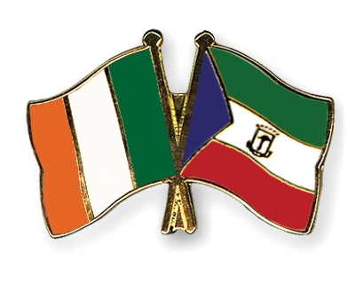Fahnen Pins Irland quatorialguinea