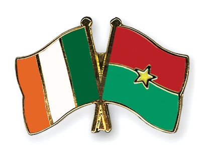 Fahnen Pins Irland Burkina-Faso