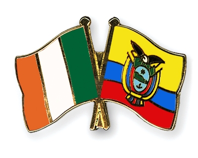Fahnen Pins Irland Ecuador