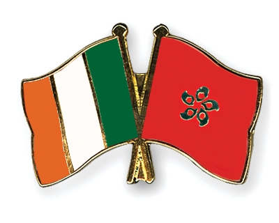 Fahnen Pins Irland Hong-Kong