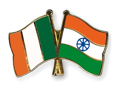 Fahnen Pins Irland Indien