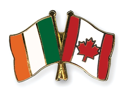 Fahnen Pins Irland Kanada