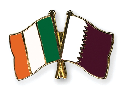 Fahnen Pins Irland Katar