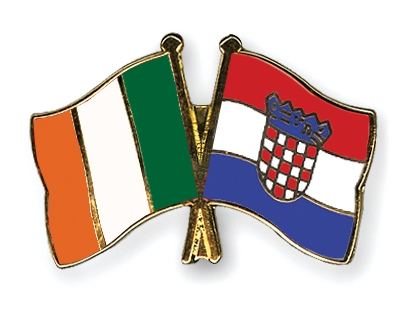 Fahnen Pins Irland Kroatien