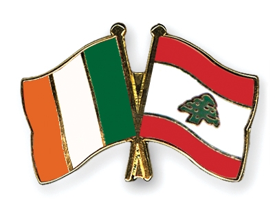 Fahnen Pins Irland Libanon