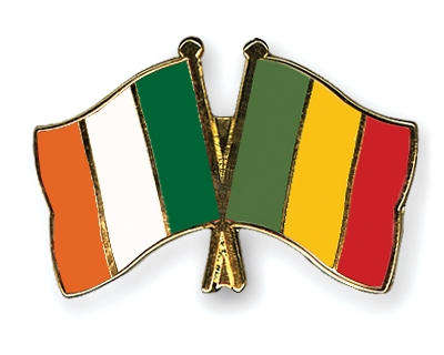 Fahnen Pins Irland Mali
