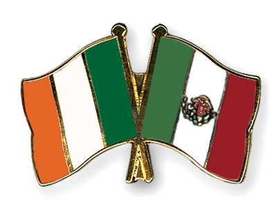 Fahnen Pins Irland Mexiko