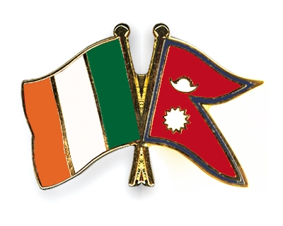 Fahnen Pins Irland Nepal