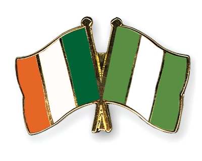 Fahnen Pins Irland Nigeria