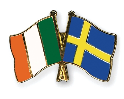 Fahnen Pins Irland Schweden