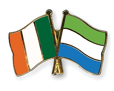 Fahnen Pins Irland Sierra-Leone