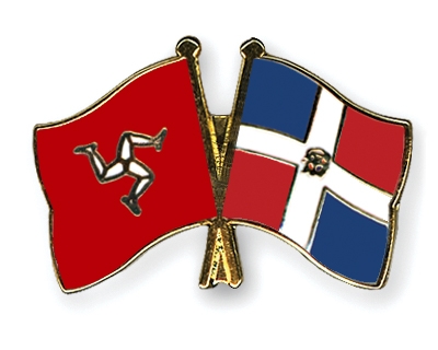 Fahnen Pins Isle-of-Man Dominikanische-Republik