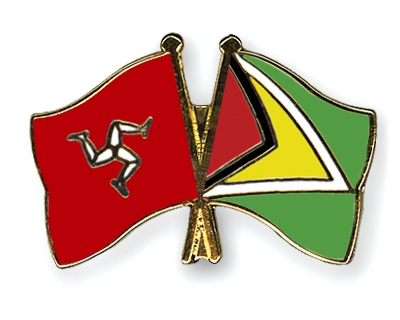 Fahnen Pins Isle-of-Man Guyana