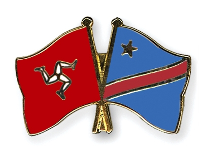 Fahnen Pins Isle-of-Man Kongo-Demokratische-Republik