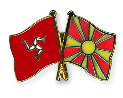 Fahnen Pins Isle-of-Man Mazedonien