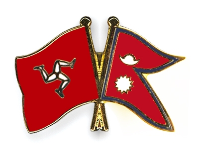 Fahnen Pins Isle-of-Man Nepal