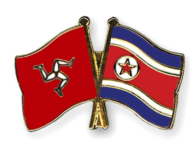 Fahnen Pins Isle-of-Man Nordkorea
