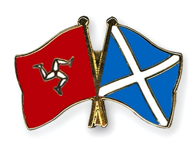 Fahnen Pins Isle-of-Man Schottland
