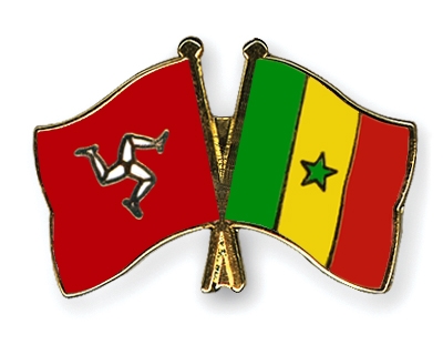 Fahnen Pins Isle-of-Man Senegal