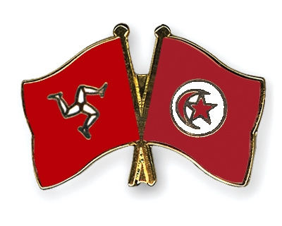 Fahnen Pins Isle-of-Man Tunesien