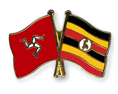 Fahnen Pins Isle-of-Man Uganda