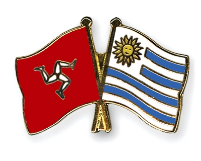 Fahnen Pins Isle-of-Man Uruguay