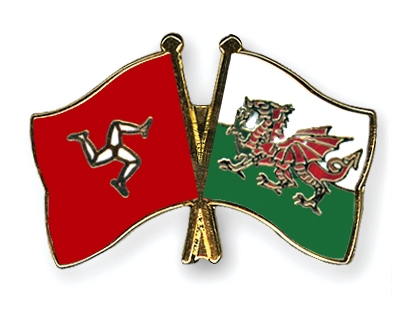 Fahnen Pins Isle-of-Man Wales