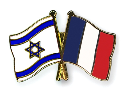 Fahnen Pins Israel Frankreich