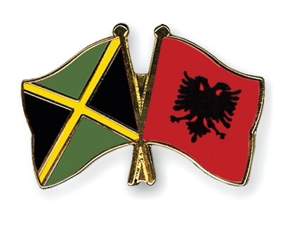 Fahnen Pins Jamaika Albanien