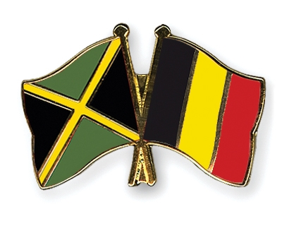 Fahnen Pins Jamaika Belgien